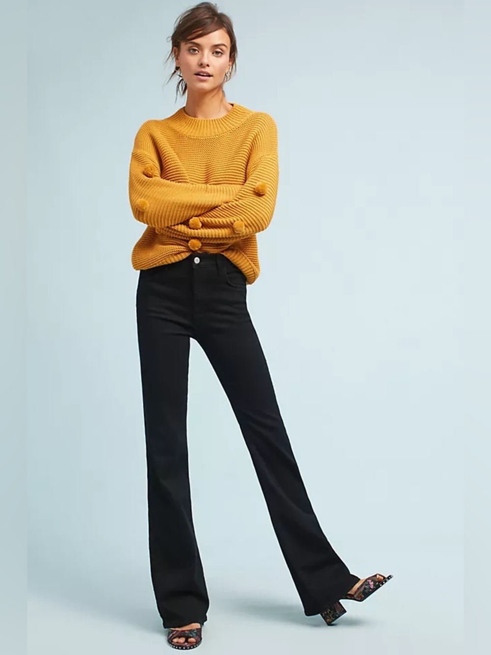 Anthropologie Pilcro and the Letterpress High rise bootcut black,jeans, 26